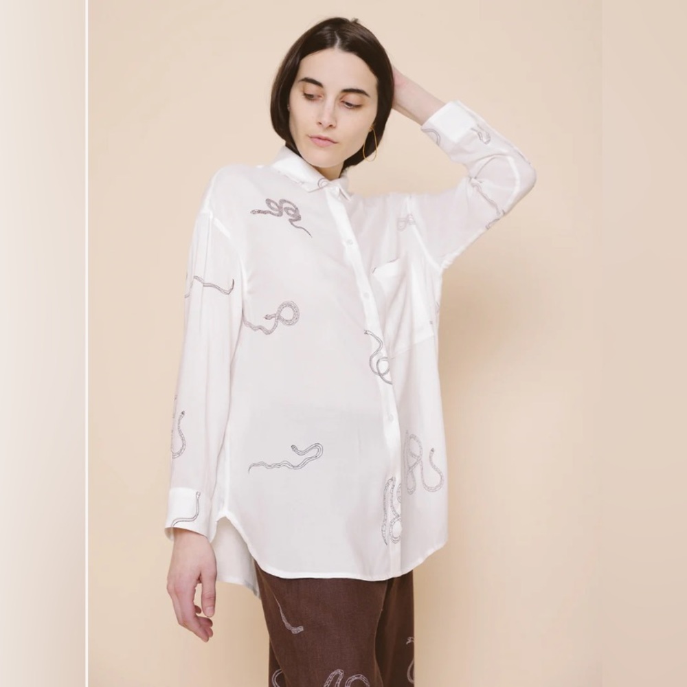 Paloma Wool Serengeti snake blouse